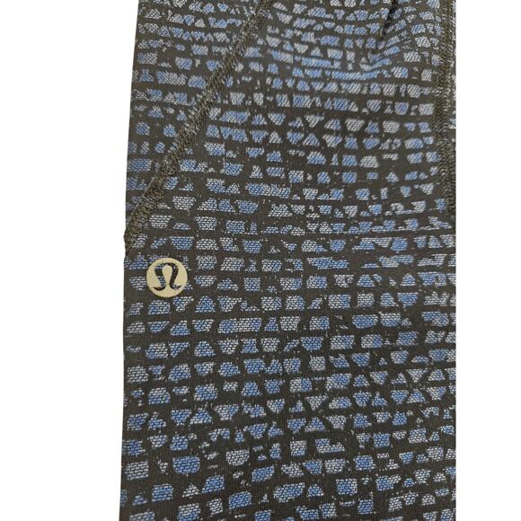 Lululemon Inspire Tight II Shatter Weave Desert Teal Alberta Lake / Black sz 4 - Picture 9 of 12